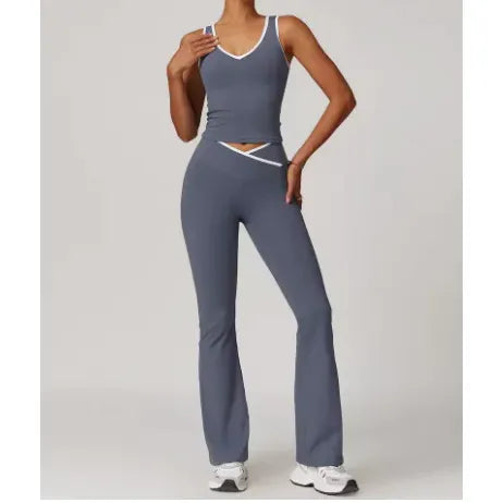 Women’s Yoga Set 2-Piece Fitness Outfit (One Set)