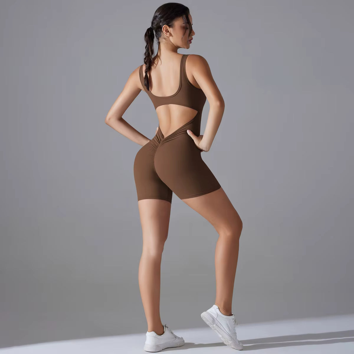 Yoga Bodysuit with Tummy Control for Women