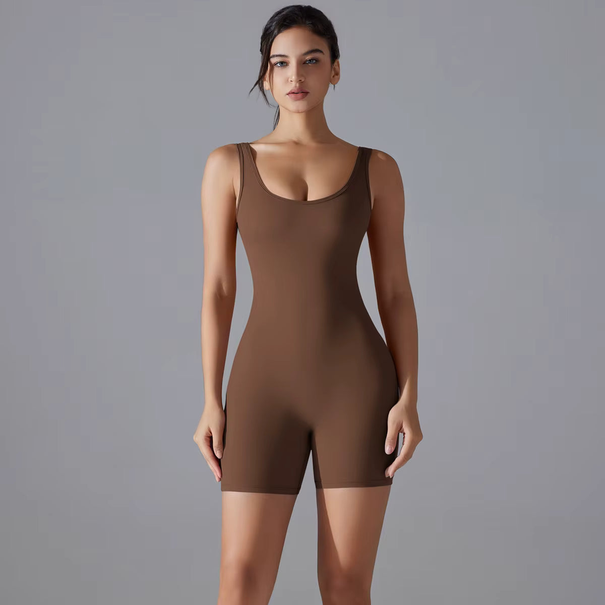 Yoga Bodysuit with Tummy Control for Women