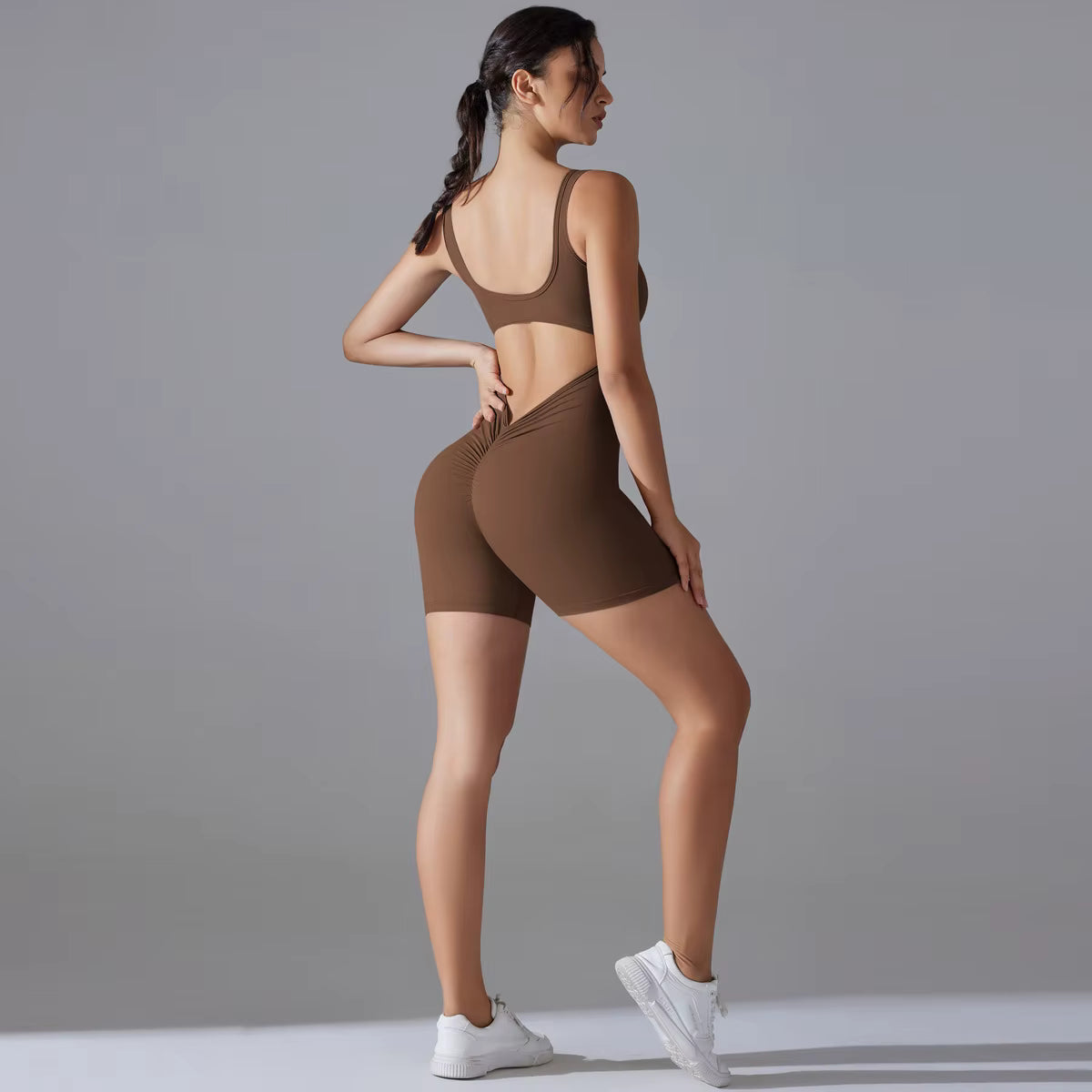 Yoga Bodysuit with Tummy Control for Women