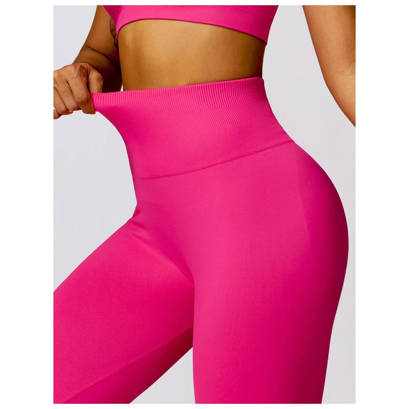 Neon Sports Bra Flaired Leggings 2-Piece Set