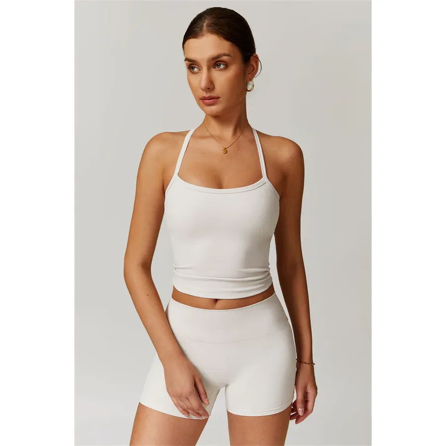 Athens Crop Vest Shorts 2-Piece Set