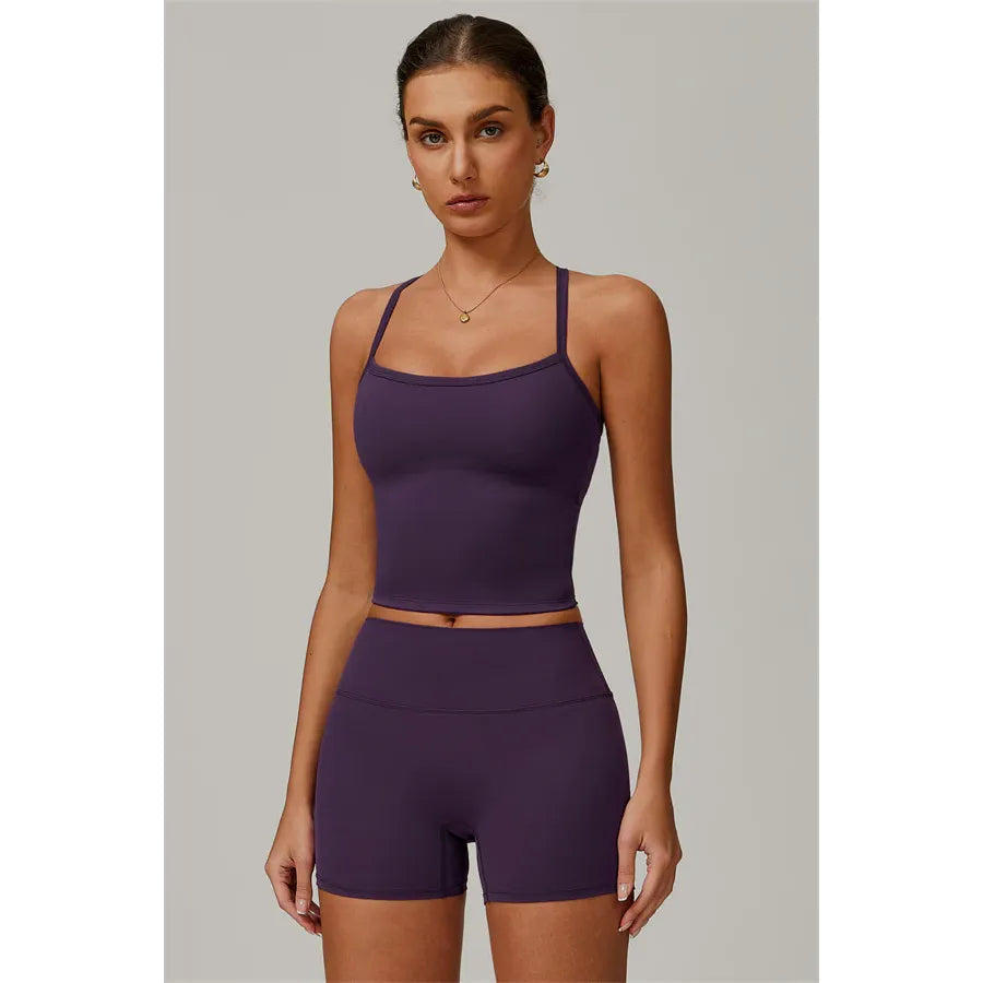 Athens Crop Vest Shorts 2-Piece Set
