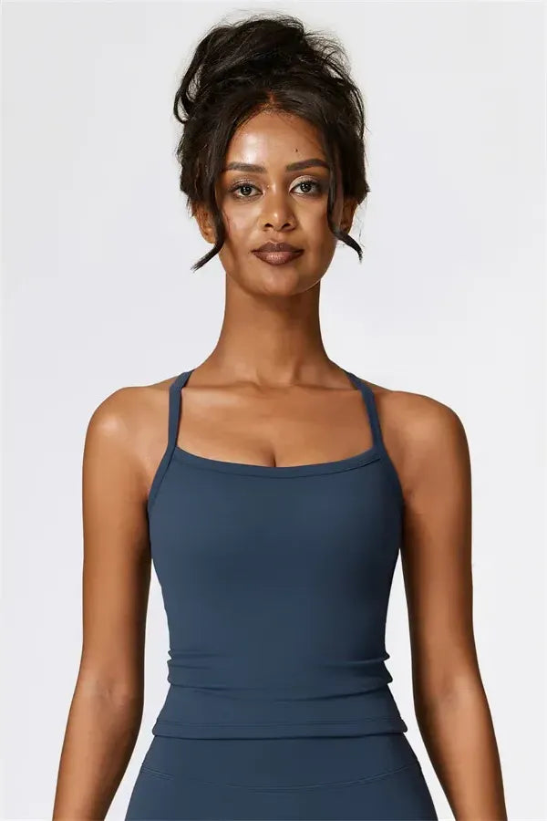 Athens Crop Vest Shorts 2-Piece Set