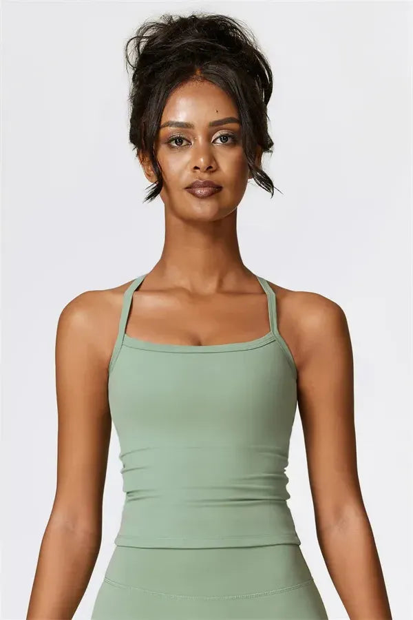 Athens Crop Vest Shorts 2-Piece Set