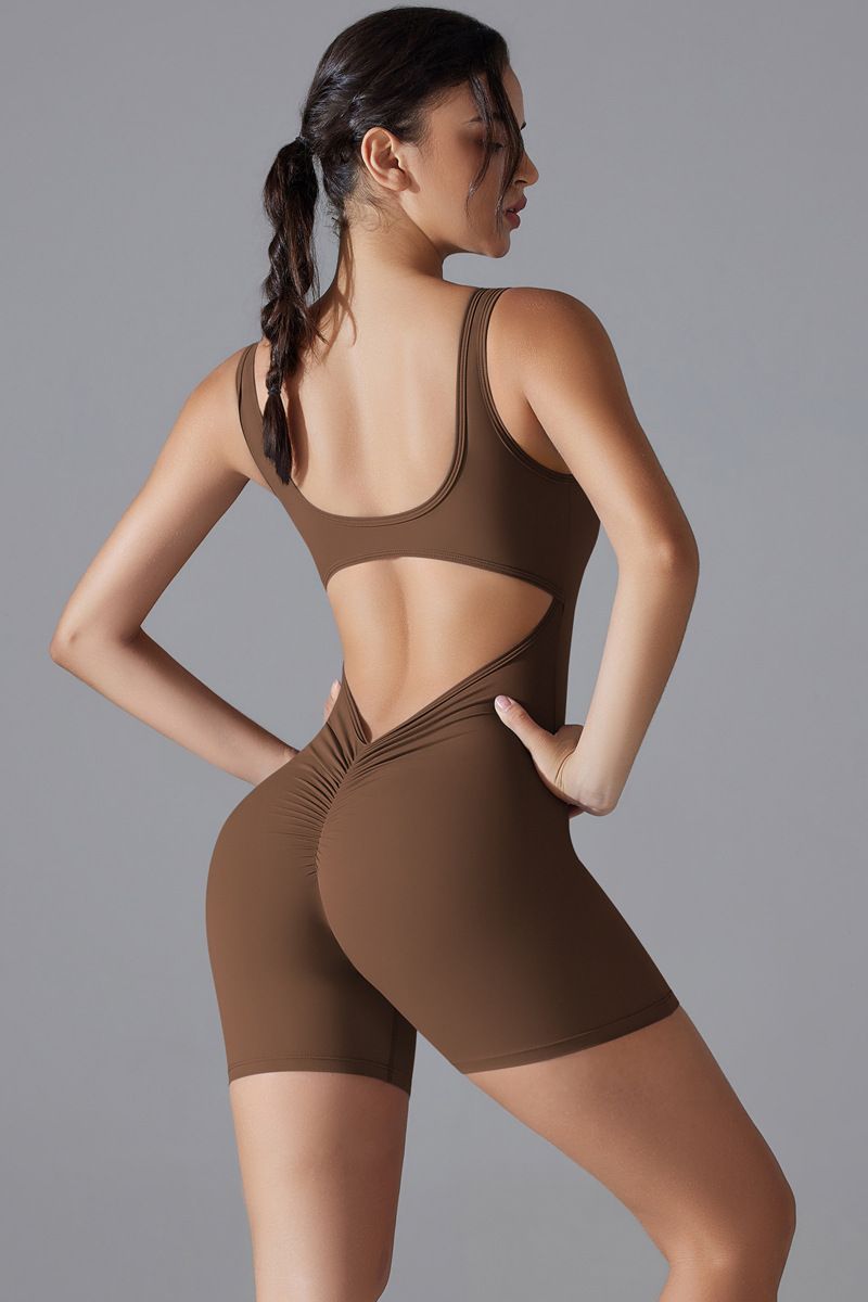 Yoga Bodysuit with Tummy Control for Women