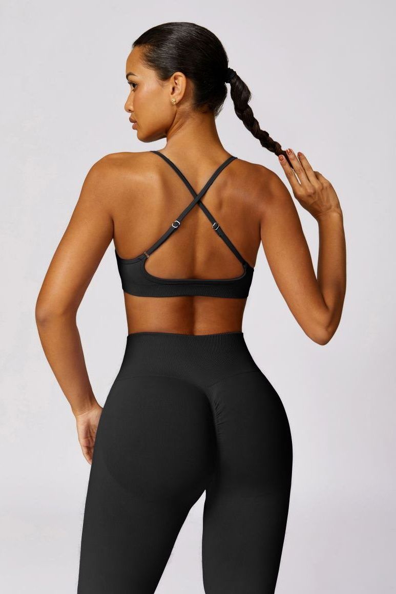 Neon Sports Bra Flaired Leggings 2-Piece Set