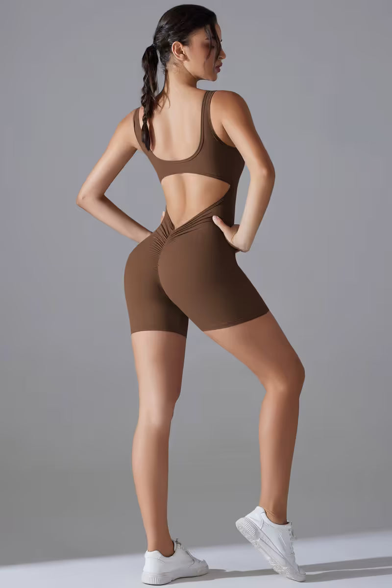 Yoga Bodysuit with Tummy Control for Women