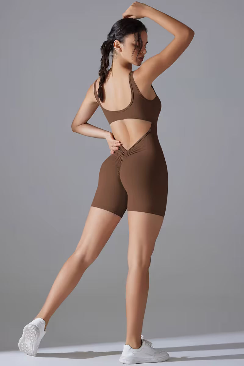 Yoga Bodysuit with Tummy Control for Women