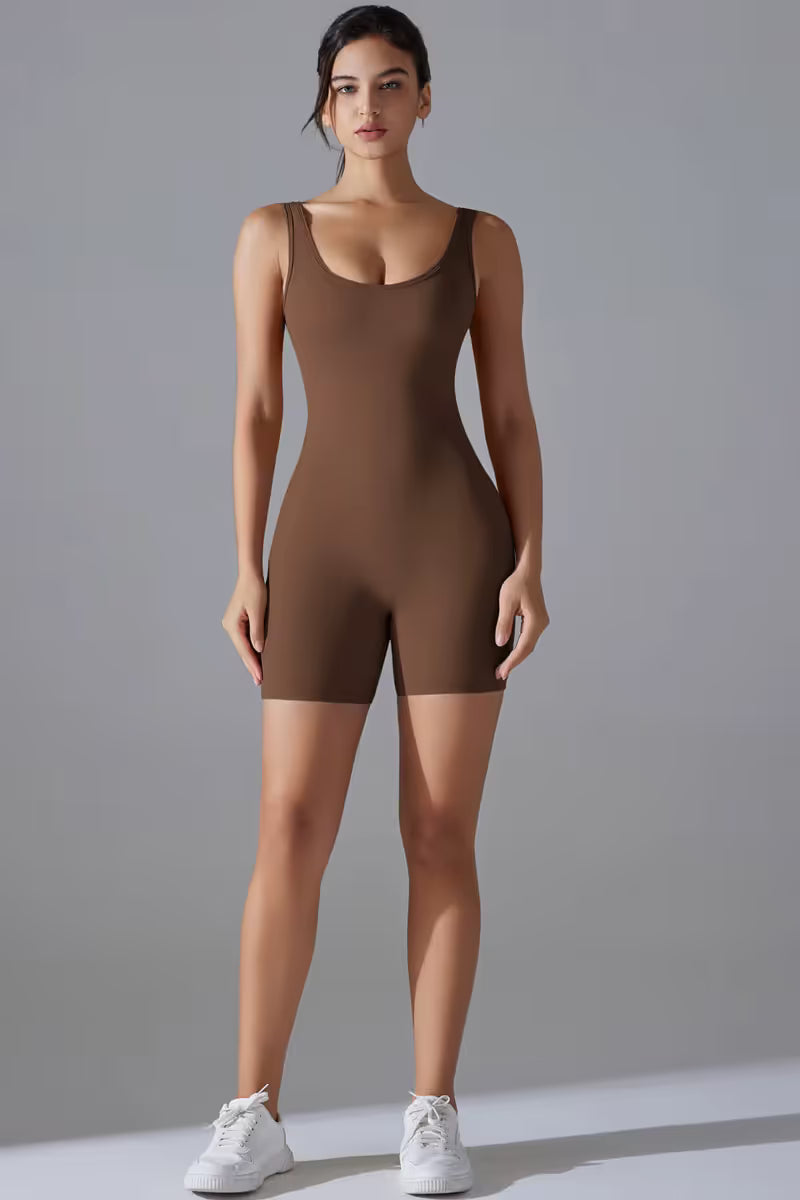 Yoga Bodysuit with Tummy Control for Women