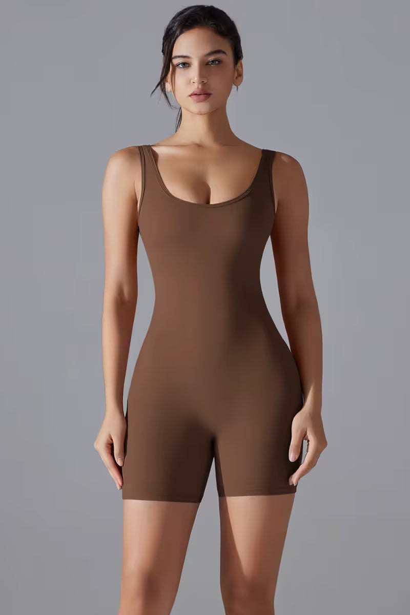 Yoga Bodysuit with Tummy Control for Women