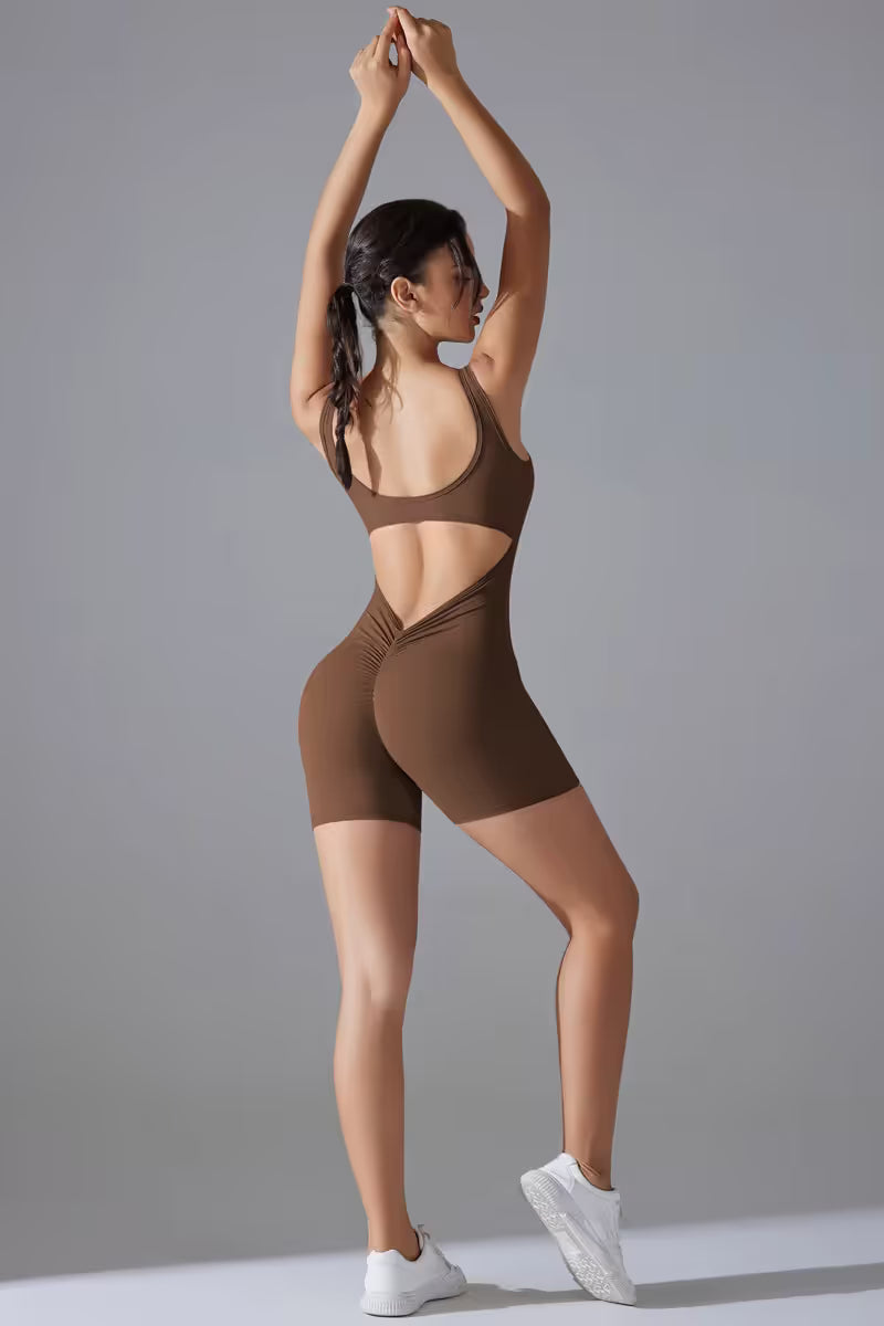 Yoga Bodysuit with Tummy Control for Women