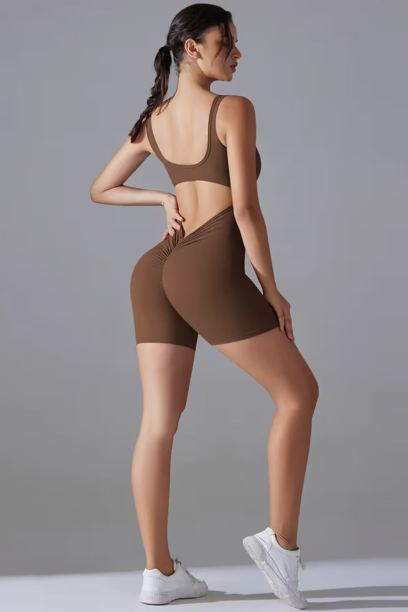 Yoga Bodysuit with Tummy Control for Women