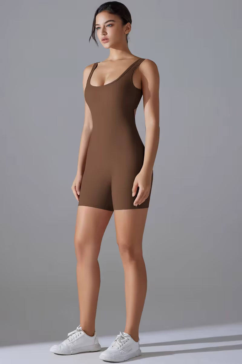 Yoga Bodysuit with Tummy Control for Women
