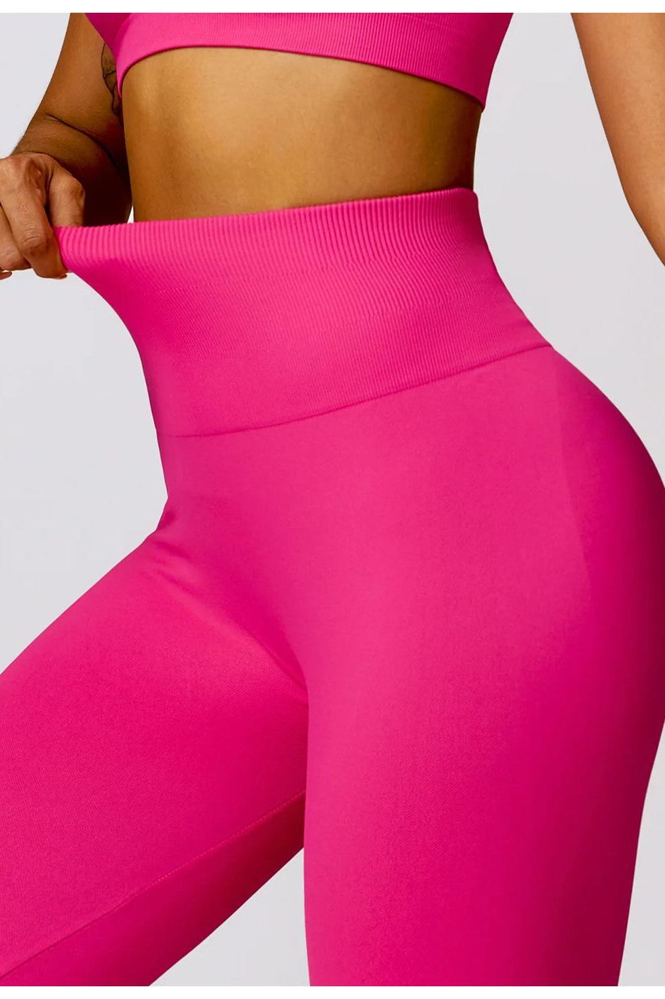 Neon Sports Bra Flaired Leggings 2-Piece Set