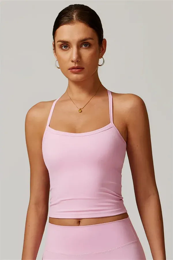 Athens Crop Vest Shorts 2-Piece Set