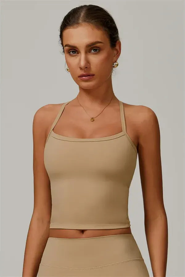 Athens Crop Vest Shorts 2-Piece Set