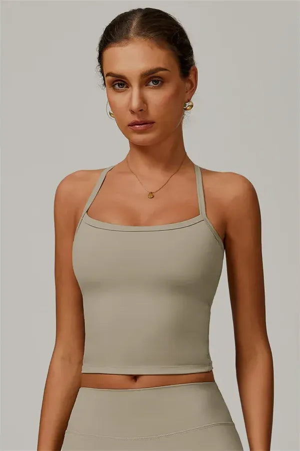 Athens Crop Vest Shorts 2-Piece Set