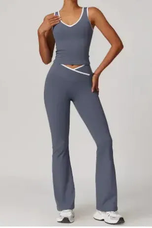 Women’s Yoga Set 2-Piece Fitness Outfit (One Set)